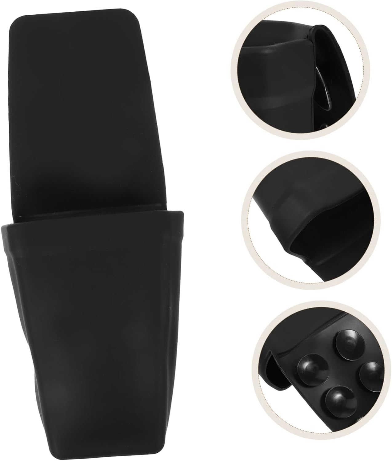TOVINANNA Curling Iron Holder for Hair Straightener Insulated Silicone Storage Bag Suction Cup image number 3