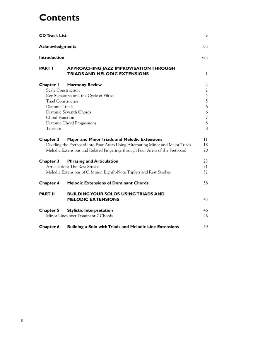 Jazz Improvisation for Guitar - a Melodic Approach Book/Online Audio image number 2