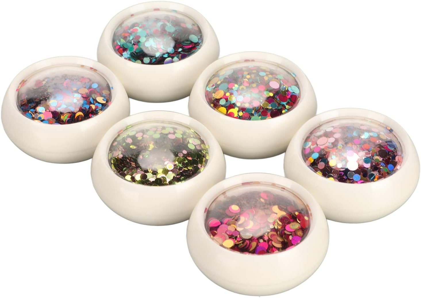 Nail Art Glitter Sequins Colorful round Nail Glitter ABS DIY Decoration for Female image number 5