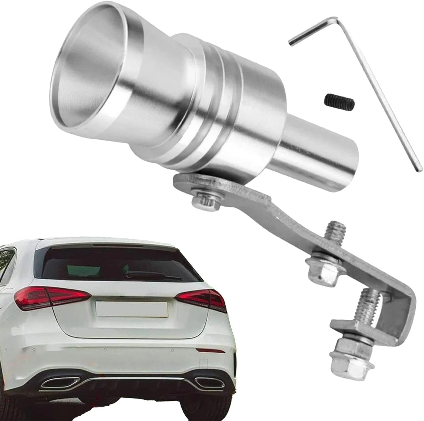 Car Turbo - Car Roar Maker | Turbo Sound Exhaust | Exhaust Pipe Sounder | Exhaust Muffler | Exhaust Pipe | Aluminum Sound Booster for Most Cars Motorcycles