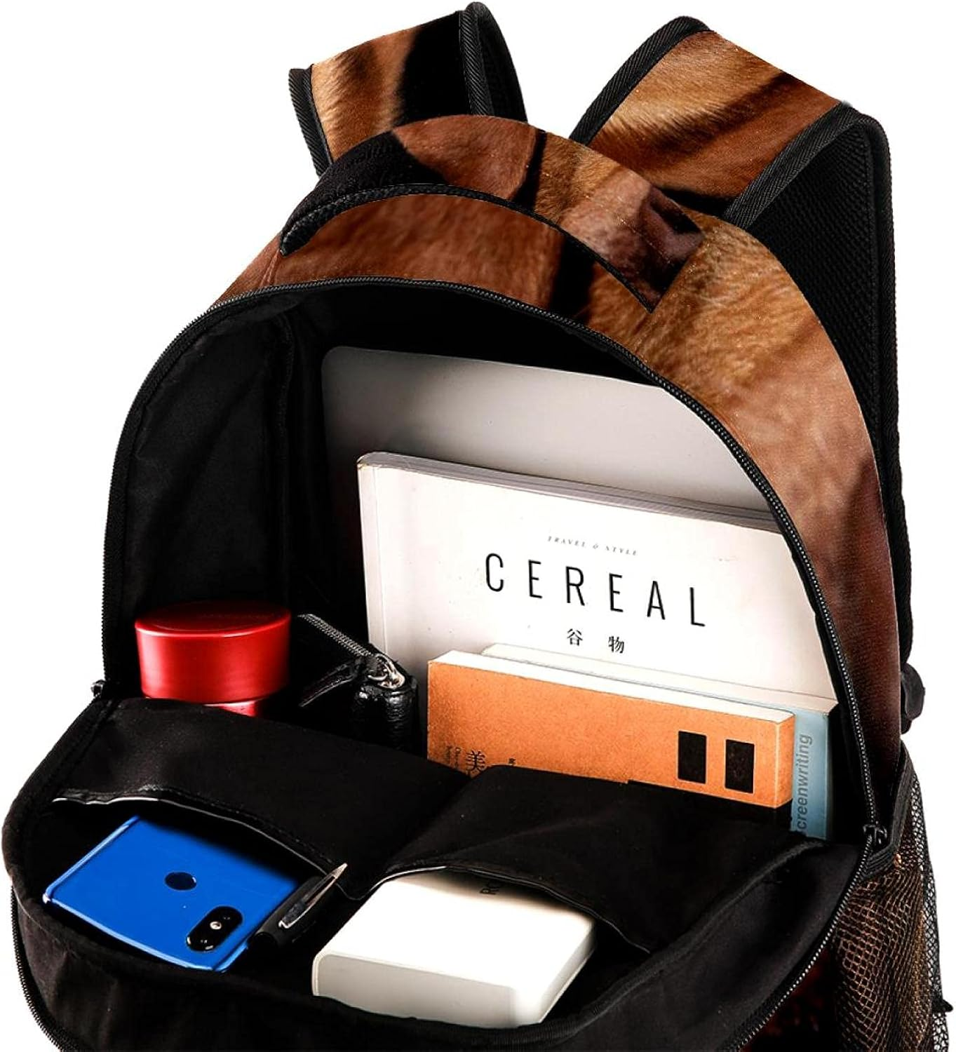 Labrador Dog Head Backpack Students Shoulder Bags Travel Bag College School Tote Backpacks image number 3