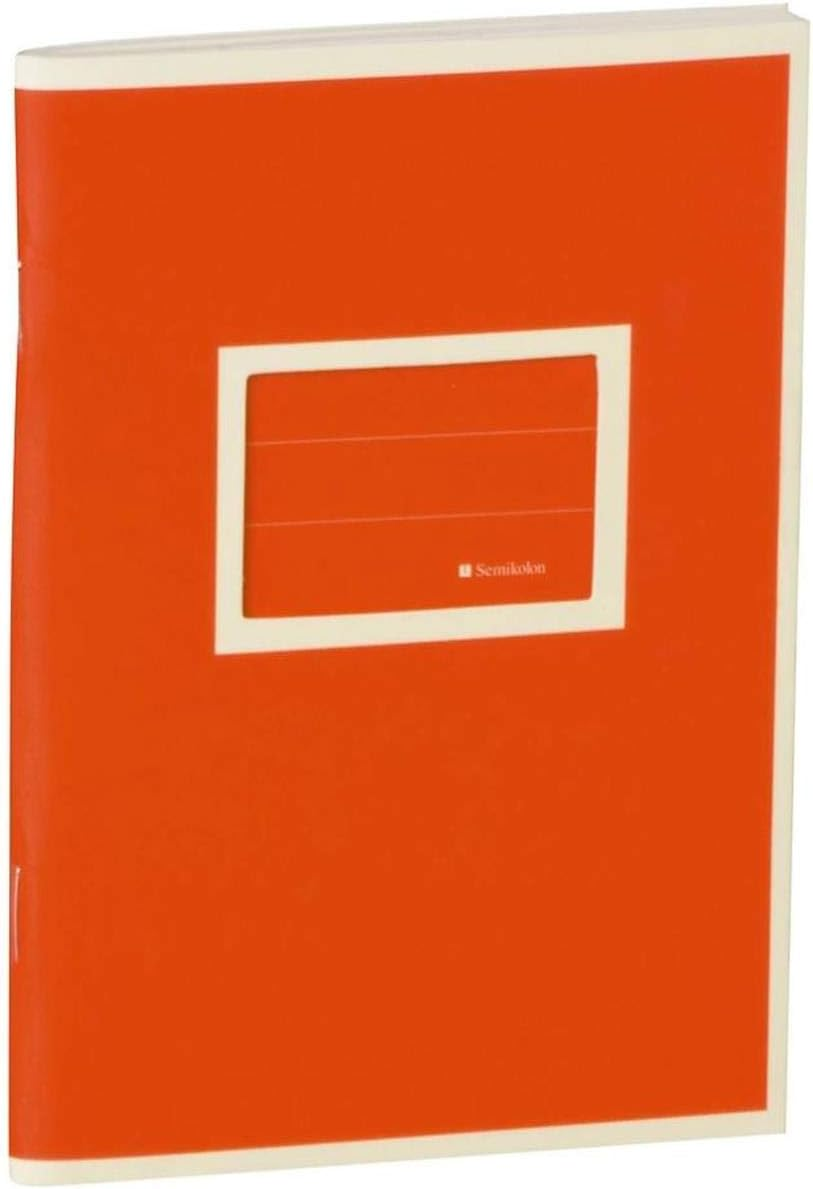 Semikolon A6 Lined Exercise Book, Orange