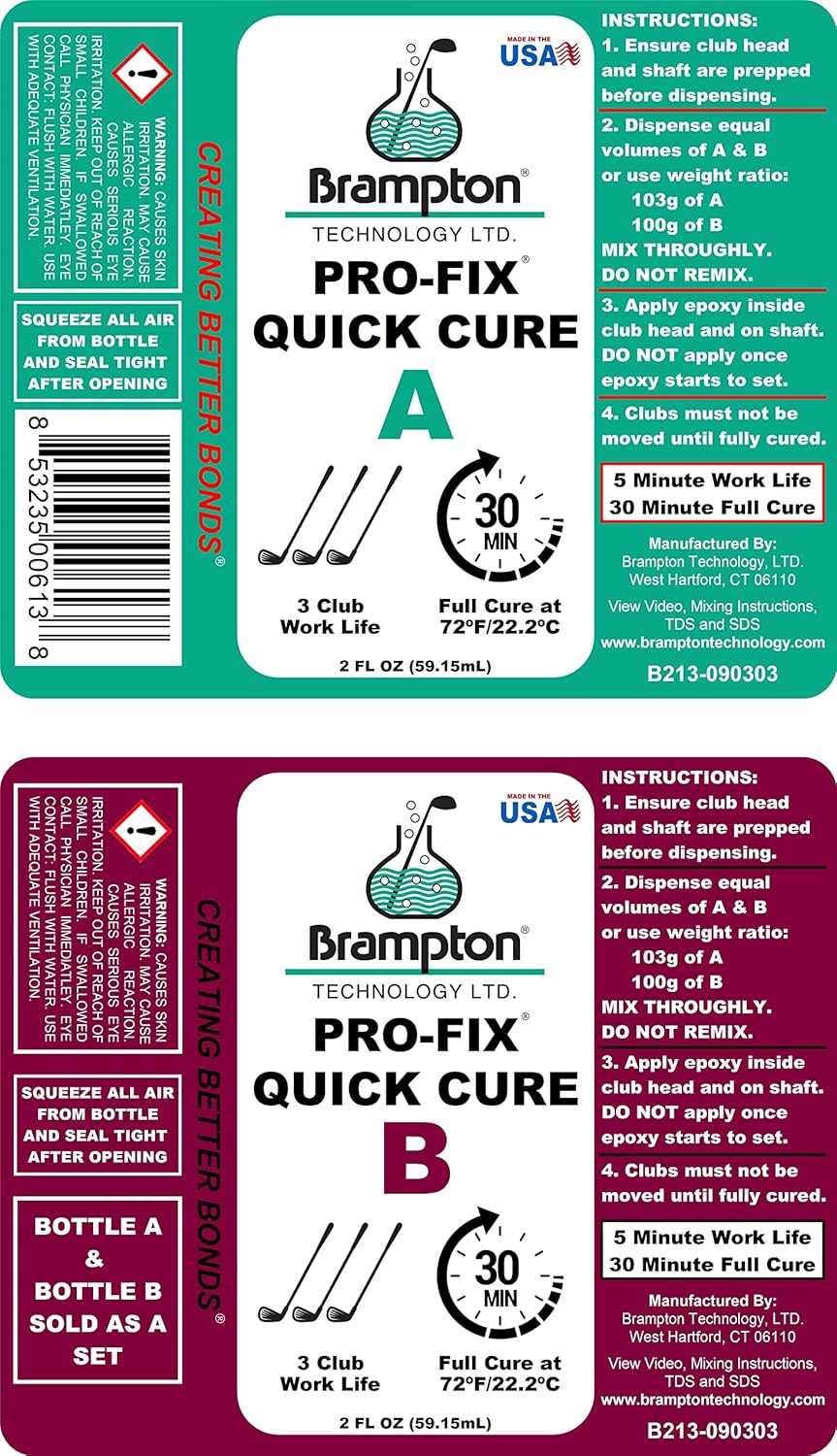 Brampton Epoxy PRO-FIX 5&15 Quick Cure - Golf Club Repair image number 4