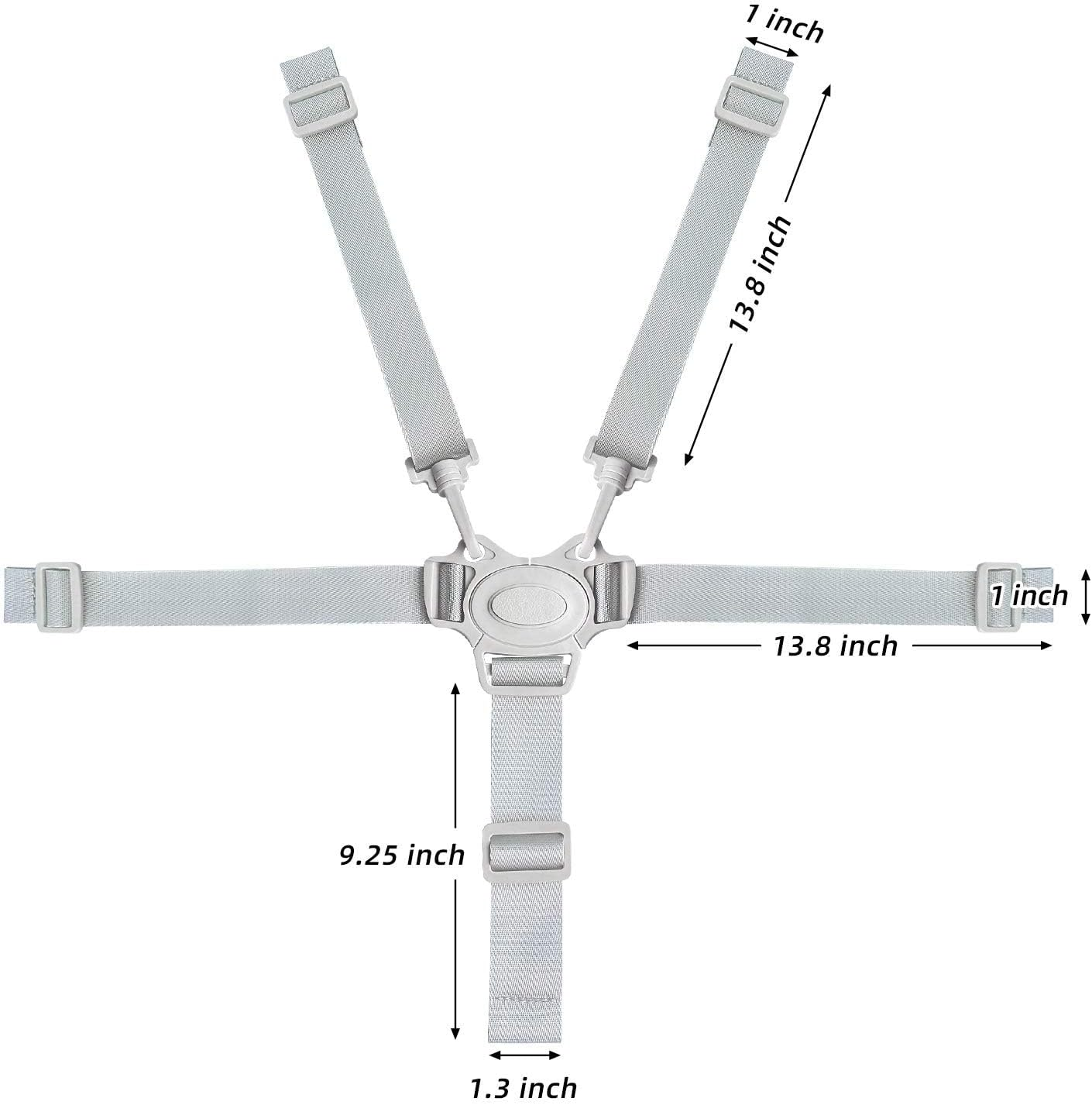 High Chair Straps, Replacement Harness Straps for Most 5 Point High Chairs image number 2