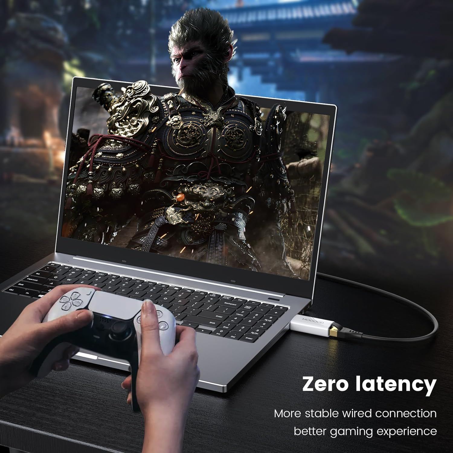 MOGOOD USB 3.0 to Ethernet Adapter, USB 3.0 to Gigabit Ethernet Network Adapter, USB to RJ45 Lan Adapter, 100/1000 Mbps RJ45 Internet Adapter for Chromebooks, Laptops, Desktops, Macbooks, Surface Pros