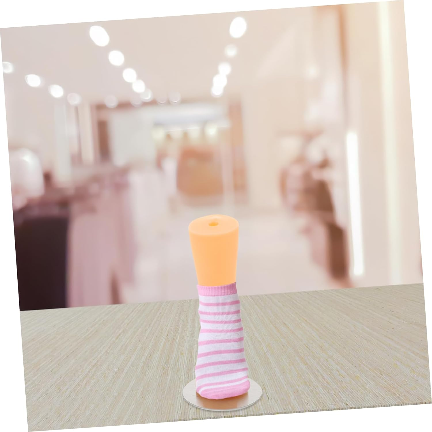 Happyyami Foot Sock Display Model for Boys and Girls Short Stocking Ankle Bracelet Jewelry Holder Sock Foot Mannequin for Shoes Display Stands Showcase image number 6