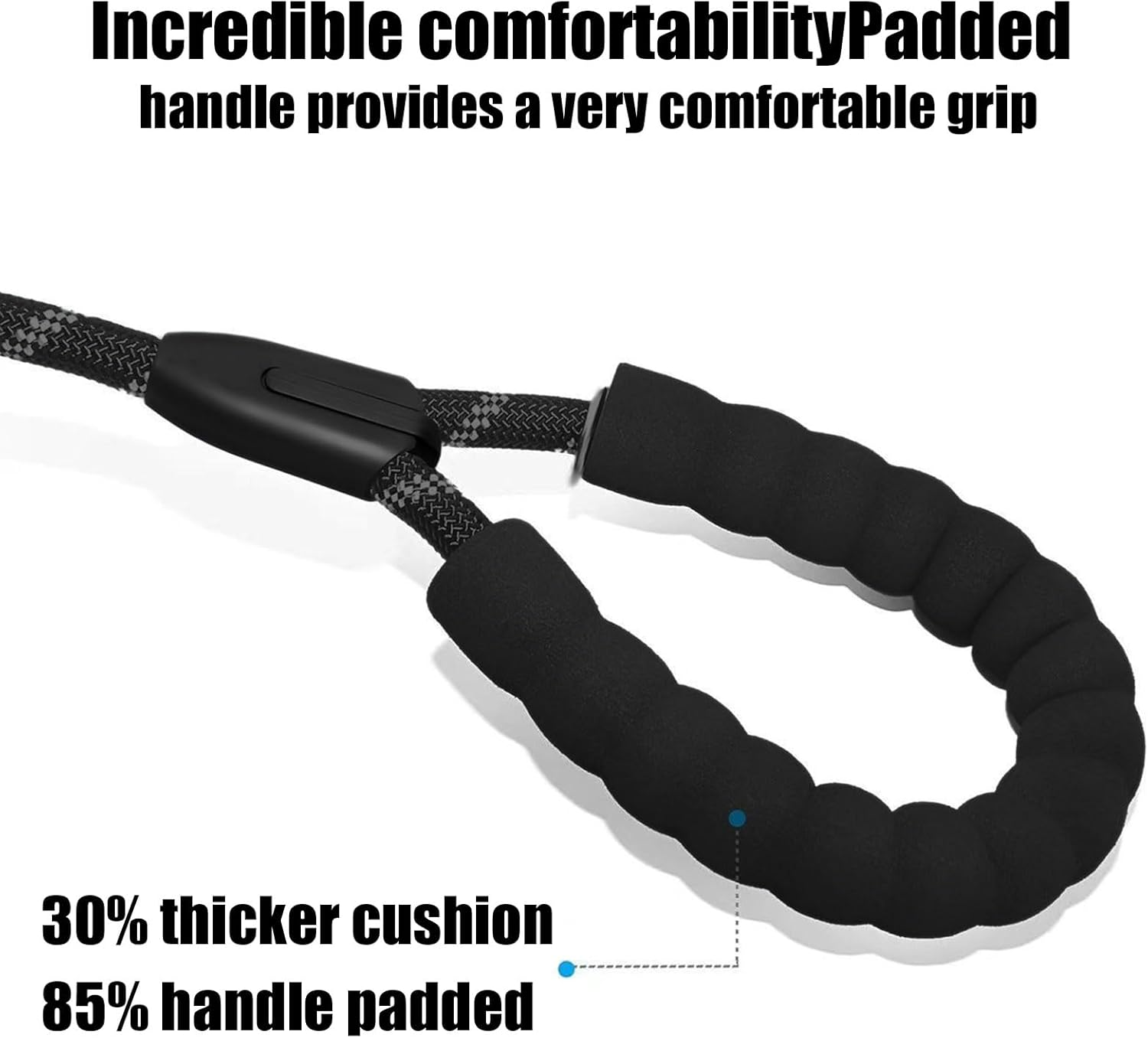 Xolixorium Double Dog Lead Dual Two Way Tangle Free Coupler Split Bungee Leash for Walking 2 Dogs Puppies with Slip Lead Retractable Dog Leash (Black Medium Coupler with Lead) image number 3