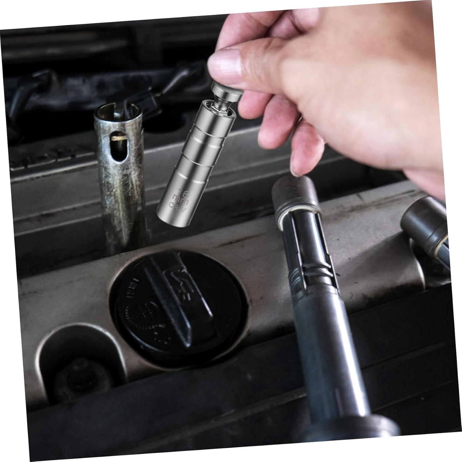 VINTORKY Spark Plug Remover Tool 2 Pcs Sockets Steel Socket Automotive Accessory image number 3