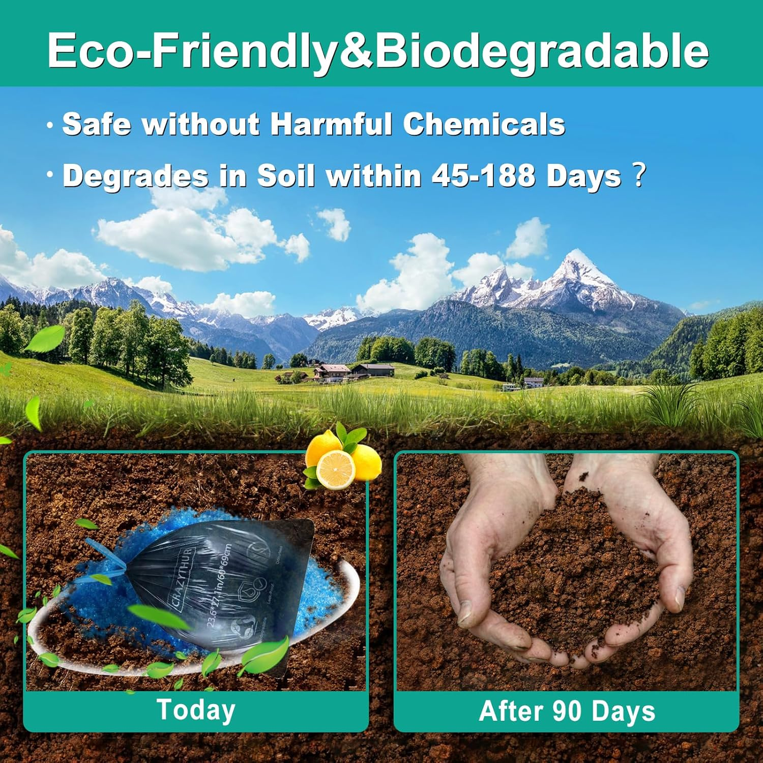 Portableportable Toilet Gel, Poo Powder for Portable Toilet, Camping Toilet Gel, Pee Powder, Portable Toilet Powder for Outdoor Camping and Hiking Toilet Gel Powder image number 5