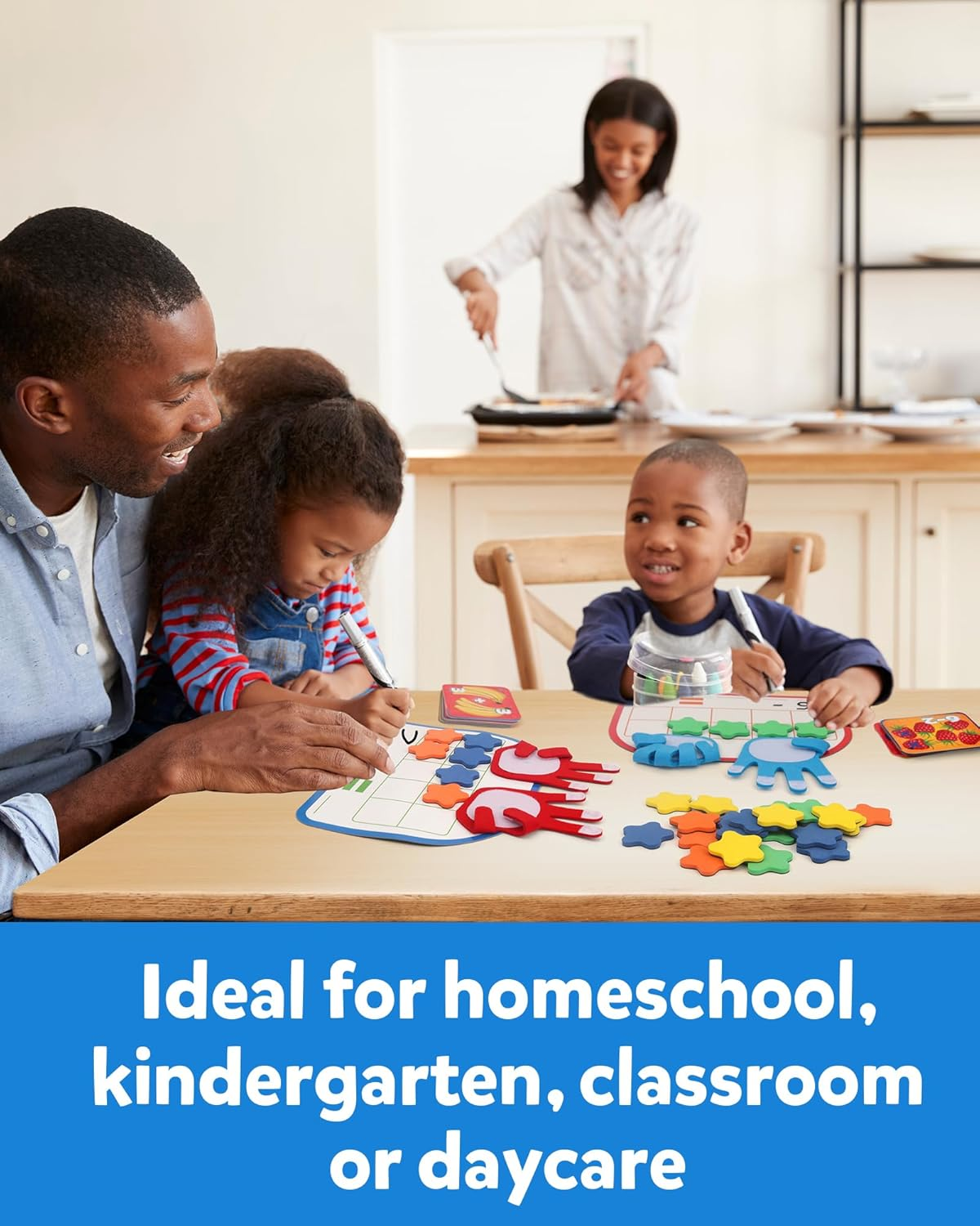 Coogam Montessori Math Manipulatives Number Counting Block, Magnetic Ten Frame Addition Subtraction Practice with Dry Erase Board, Educational Learning Toy 1St 2Nd & 3Rd Grade image number 1