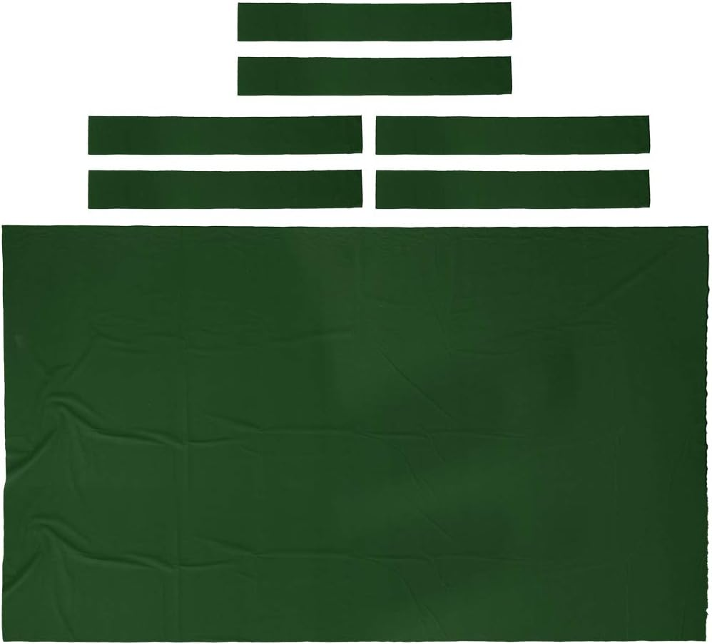 Simhoa Worsted Pool Table Felt 7/8 Foot Billiard Snooker Table Cloth Side Strips