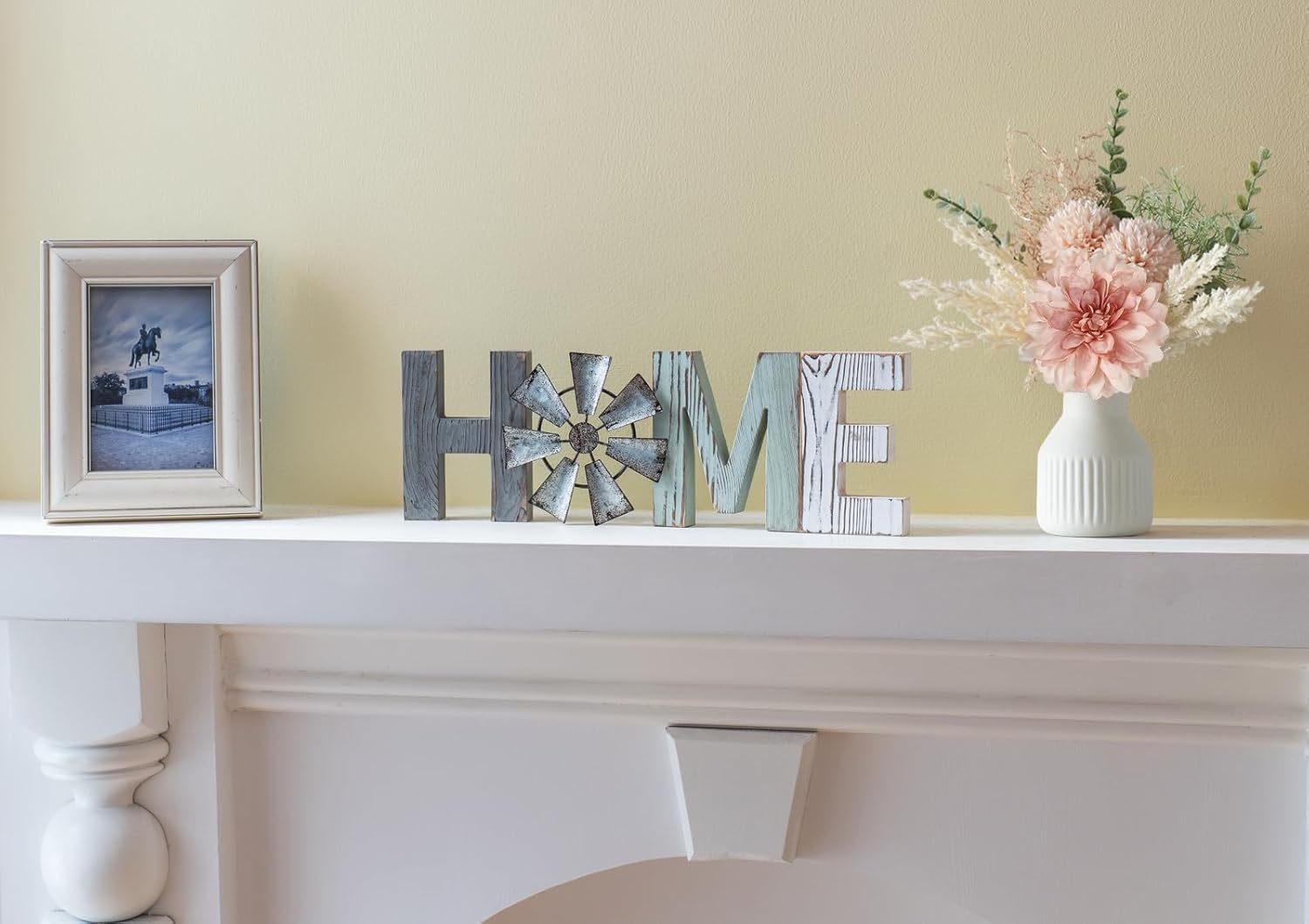 Small Artificial Flowers 13.5" Centerpieces Coffee Table Decor, Silk Flower Arrangements for Home Decor Indoor Fake Flower Bouquet for Dining Room Kitchen Wedding Pink image number 1