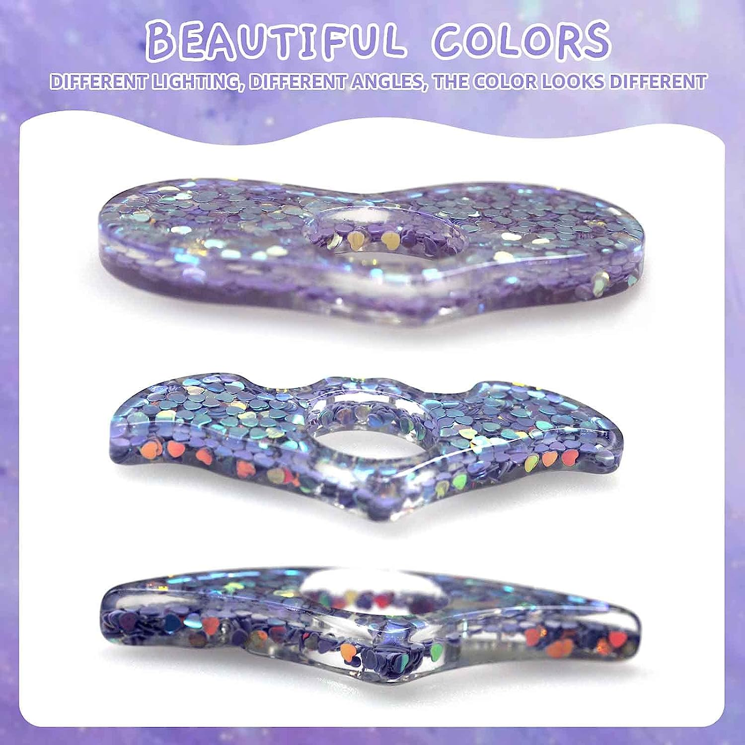 3 Pieces Book Page Holder, Betterjonny Page Holders for Reading Thumb Book Holder, Handmade Resin Holders Light Weight Book Opener Bookmarks Book Reading Accessories for Teachers Book Lovers - A image number 6