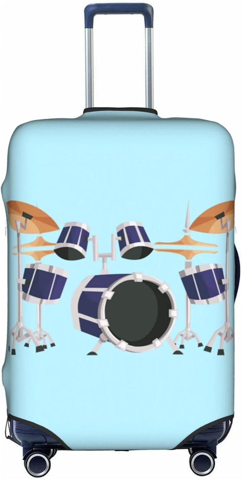 Jazz Drum Luggage Cover Anti-Scratch Suitcase Protector Fits 18-32 Inch Luggage image number 6