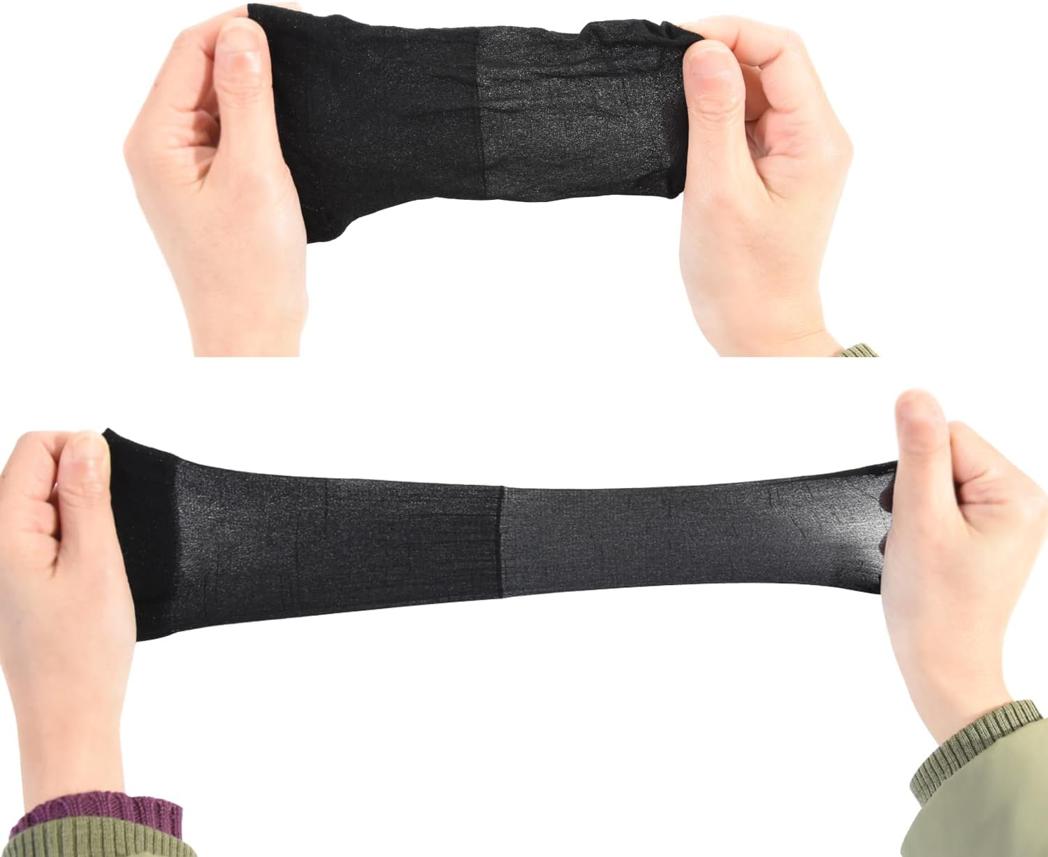 Pack of 6 Hair Net Nylon Wig Caps Wig Cap Set Elastic Breathable Hair Net for Wigs (Black) image number 3