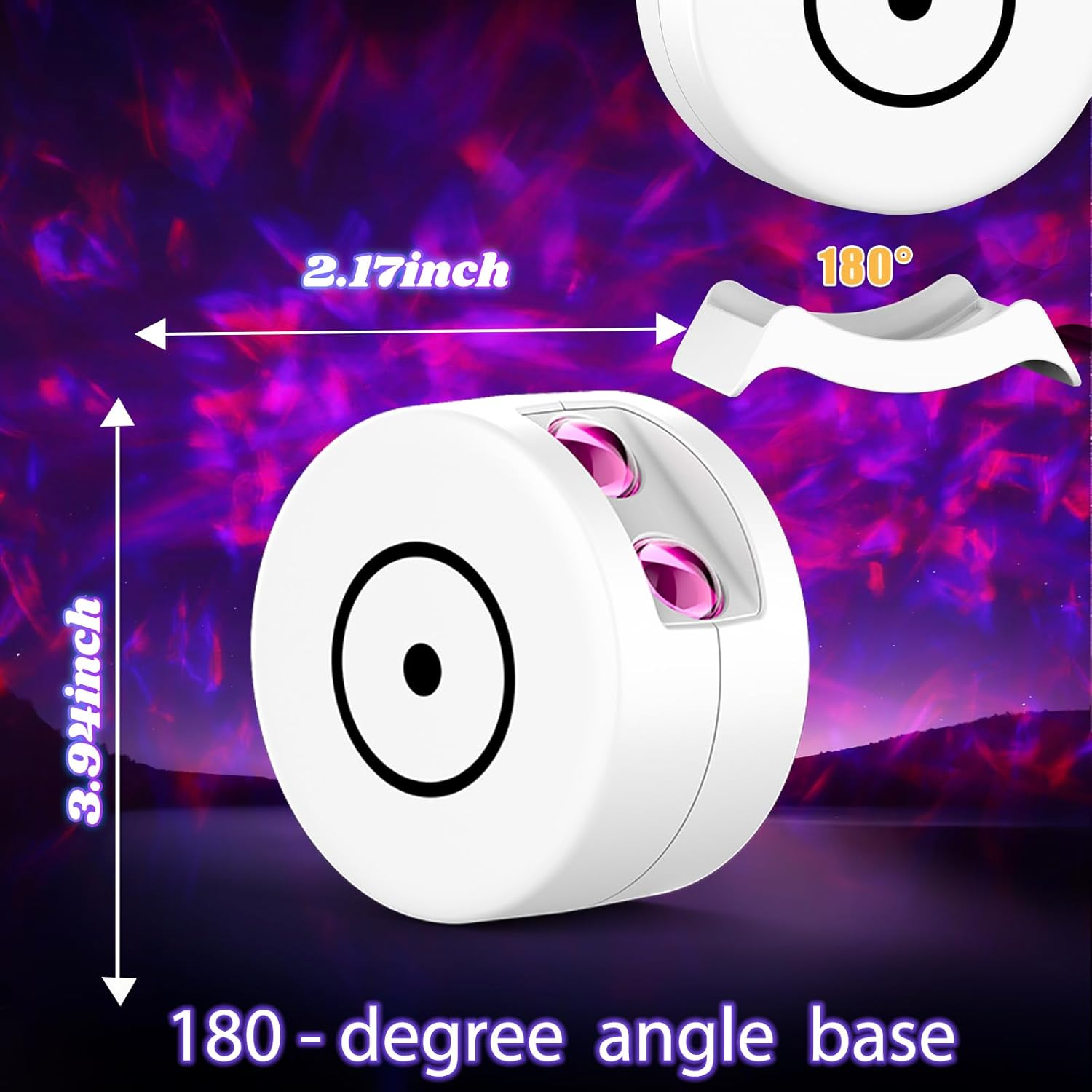 Galaxy Projector for Bedroom, Star Projector Galaxy Light with 17 Lighting Modes, Starry Nebula Ceiling Night Light with Timer and Remote, Room Decor, for Christmas, Birthdays image number 3