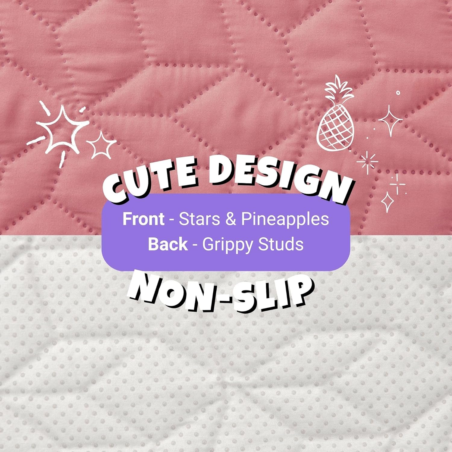 Charlie&rsquo;S Sofur Waterproof Dog Bed Sofa Cover Protector Pet Blanket (Single/King Single Bed 132X208Cm) for Couch Furniture Car Boot Non-Slip Quilted Padded Washable for Pets/Dogs/Cats/Kids - Pink image number 5