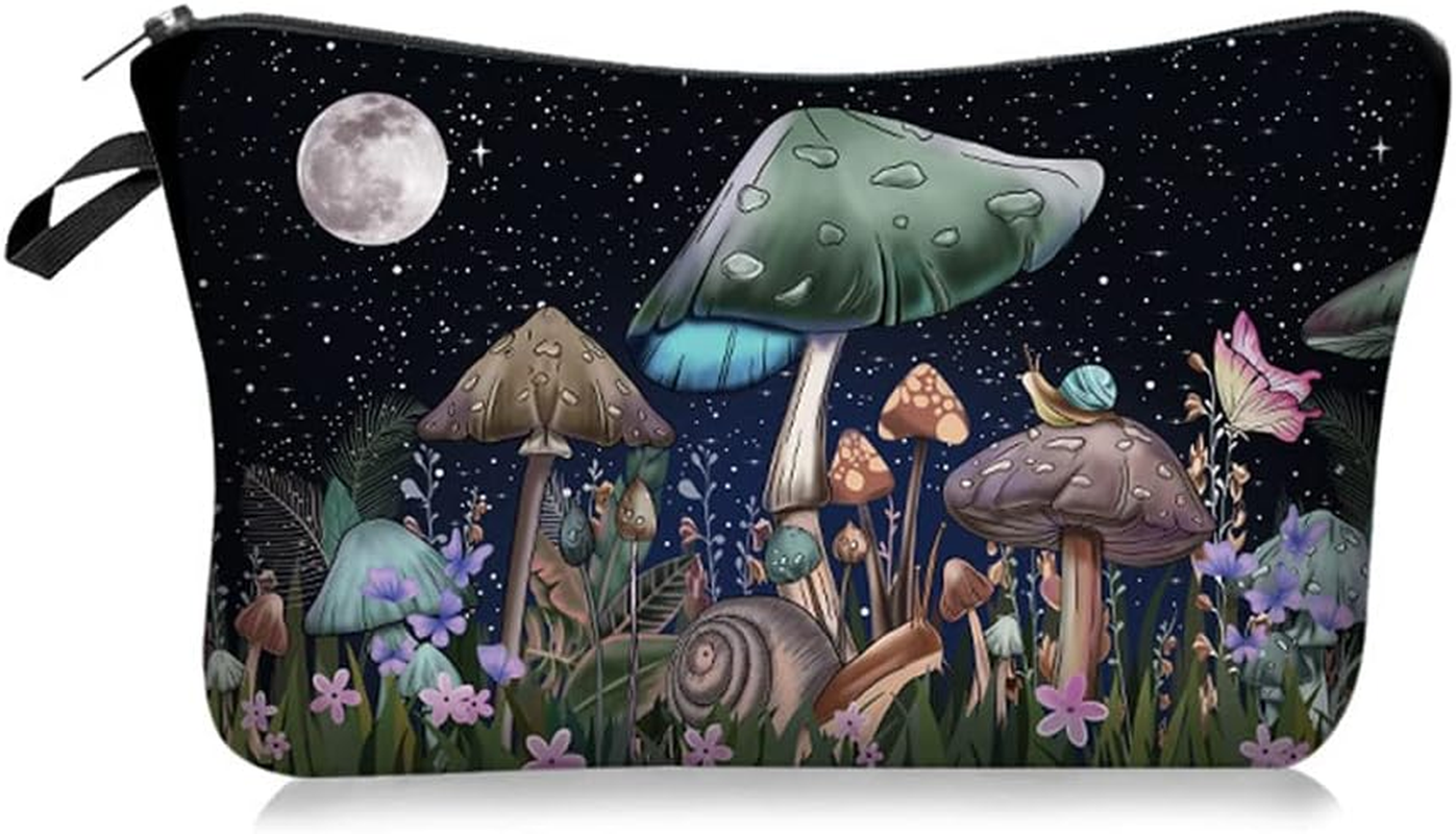 Allover Print Makeup Bag Cosmetic Bag Organizer Makeup Pouch Toiletry Pouch Clutch Cosmetic Pouch for Adult Women Travel and Daily Use, Moon Phase 1