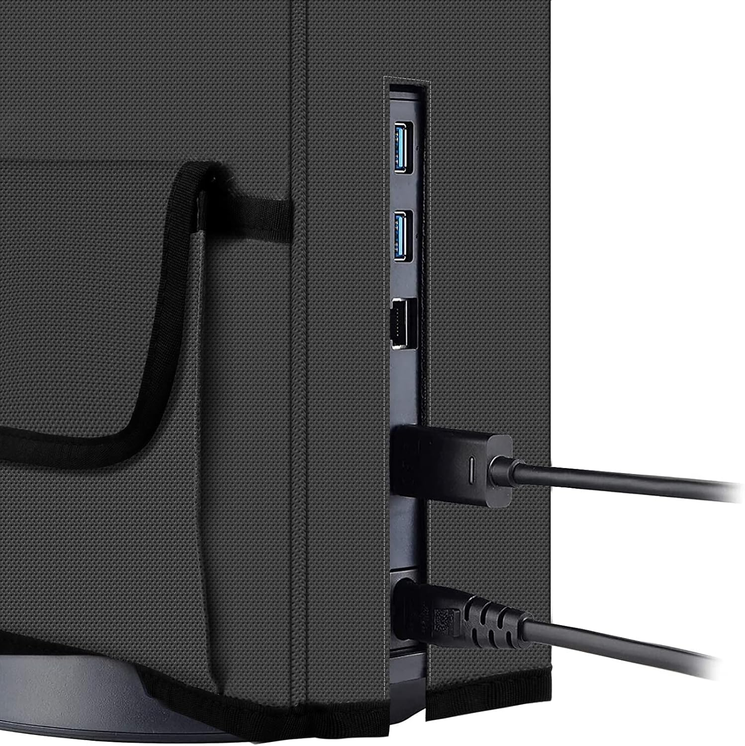 Linkidea PS5 Controller Storage Pocket Protective, Nylon Dust Cover for Game Console, Skin Cover anti Scratch Protector Sleeve Compatible with Playstation 5 Console (Grey) image number 3