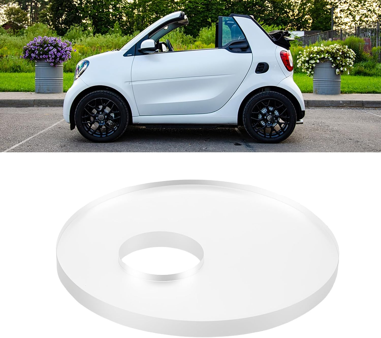 Car Windscreen Rain Sensor Gel Pad 7279 7302 Compatible with Renault Megane (Transparent) image number 6