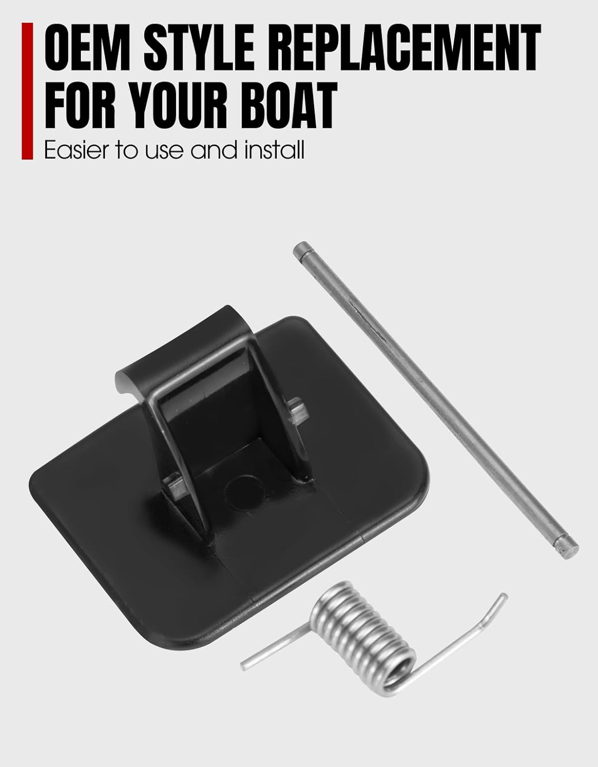 A & UTV PRO Glove Box Door Latch Kit for 1998-2011 Sea Doo GTI GTS GTX LRV RXT Wake Seadoo Accessories, Replace OEM # 269500258, 269500441, 269500553,Black image number 3