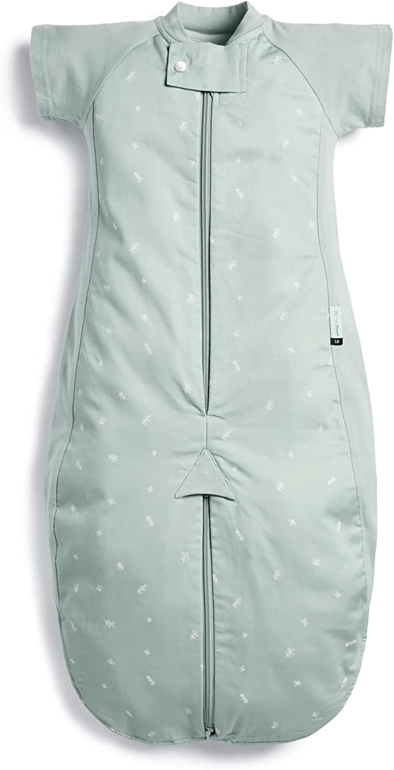 Ergopouch Sleep Suit Bag 1.0 TOG, 3-12 Months, Night Sky Print &ndash; Organic Cotton, 2-In-1 Convertible Sleeping Bag or Suit with Legs, All-Season Comfort, Ideal for Room Temperatures (20&ndash;24&deg;C)