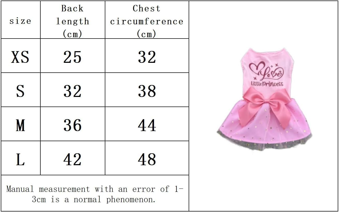 Birthday Dog Tulle Dress - Dog Clothes Holiday Festival Dogdresses Puppy Party Costumes Doggie Shirts Cat Outfits (Pink, L) image number 4