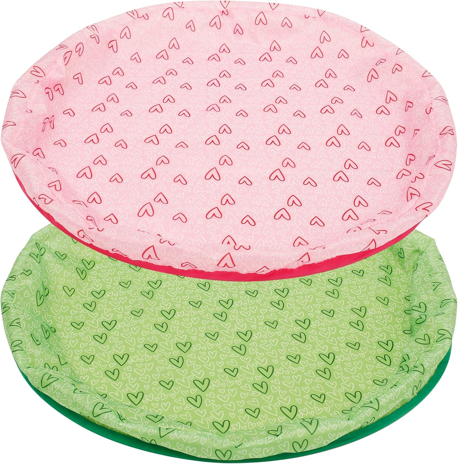 2Pcs Interactive Cat Toy Bag Creative Hide and Seek Cat Mat Toy 72Cm Funny Interactive Cat Toy Washable Cloth Cats Ball Jumping Pouch Cat Toys for Indoor Cat Lover Gift Pouywh(Green+Pink) image number 3