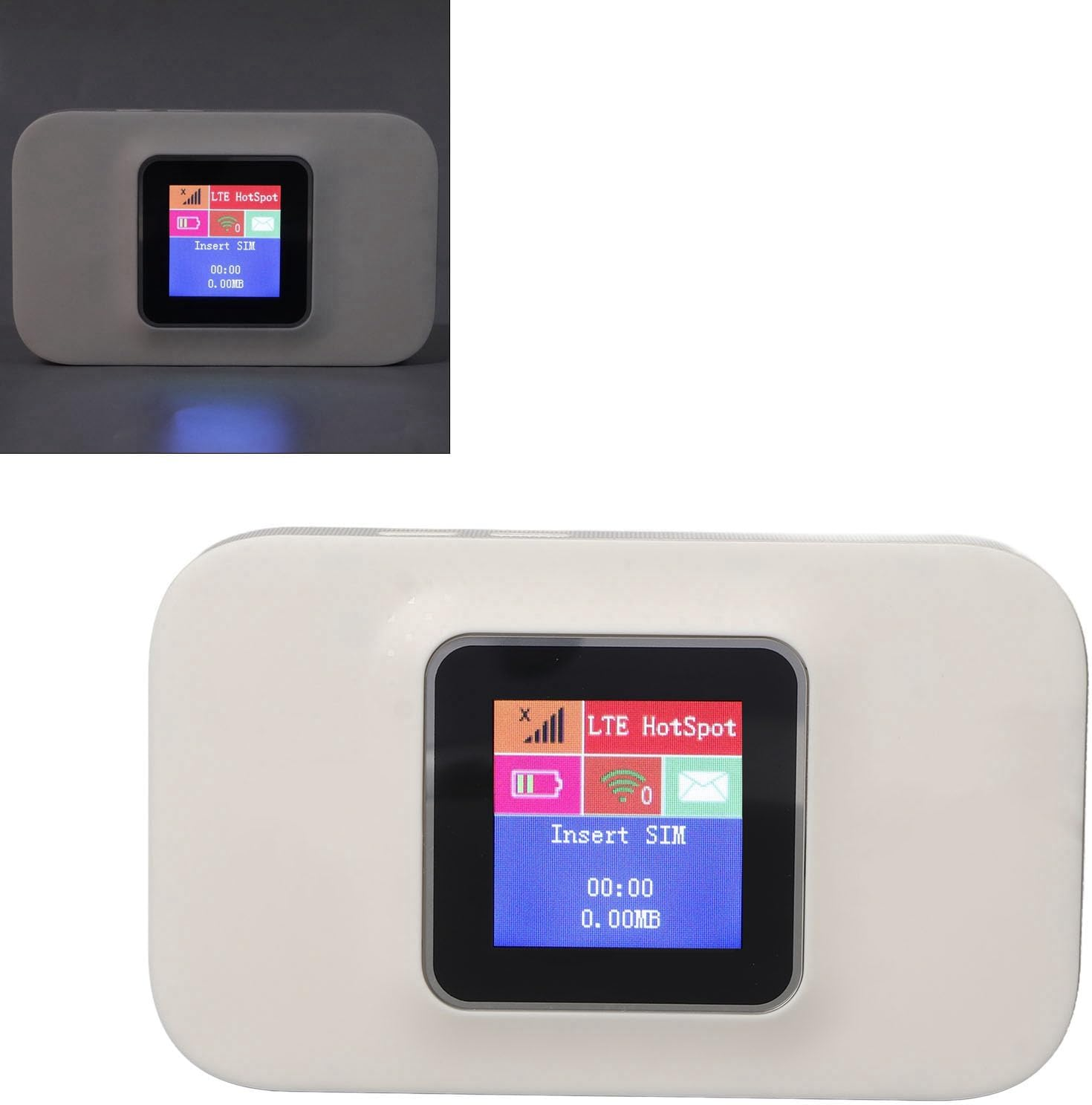 5G Mobile Wifi Router, Wifi 300Mbps Plug and Play Wireless Network Router SIM Card Slot Pocket Mobile Hotspot Smart Router Connections 4G Wifi Router, 3000Mah Battery image number 1