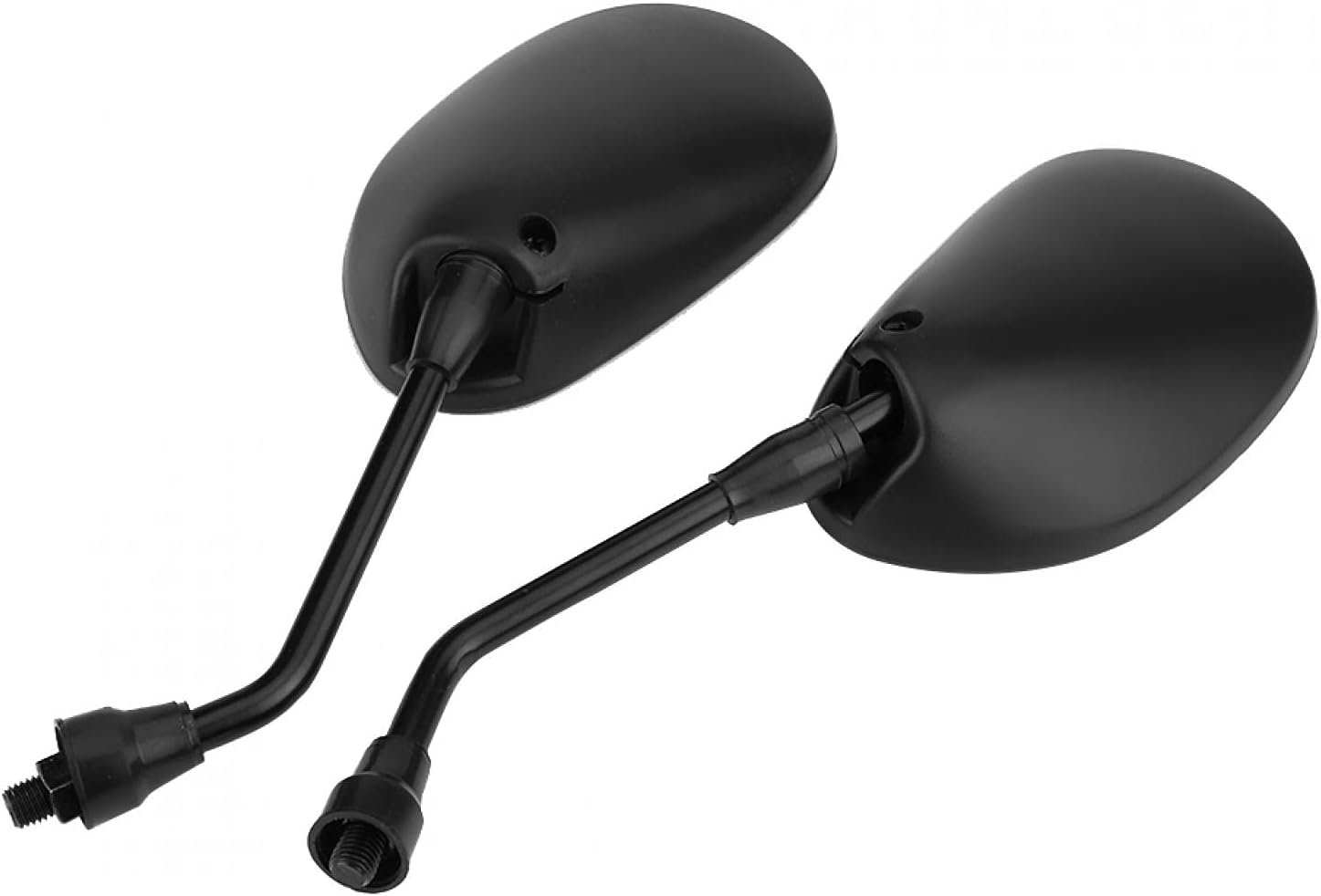 Motorbike Handle Bar Mirror, Clear Vision 1 Pair Motorcycle Rear View Mirrors Collision Resistance Left Right Universal for Modification image number 1