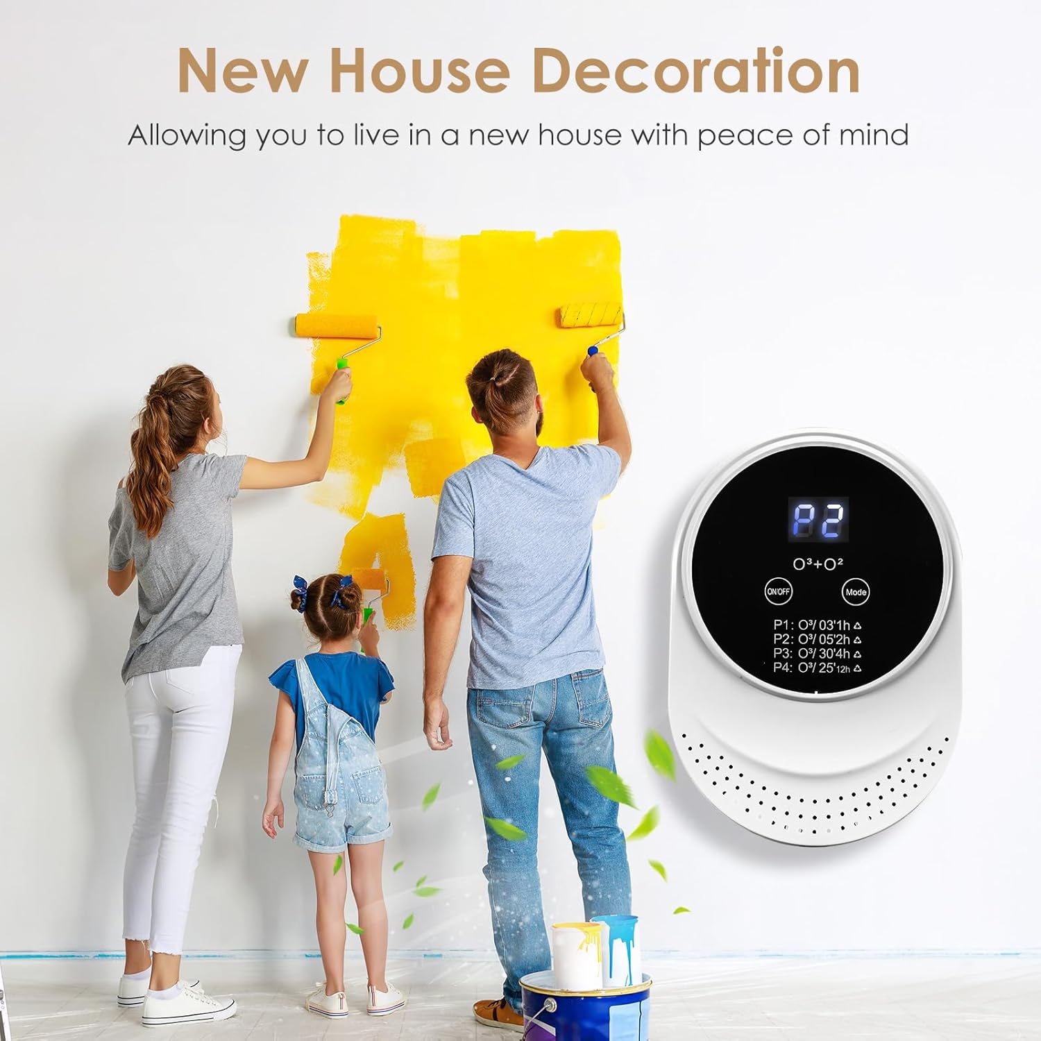 PVACG Cat Litter Deodorizer Air Purifier for 99% Dog Poop Strong Odor Air Ionizers for Home Toilet Kitchen Pets House Car Portable Air Purifier for Bedroom (1) image number 2