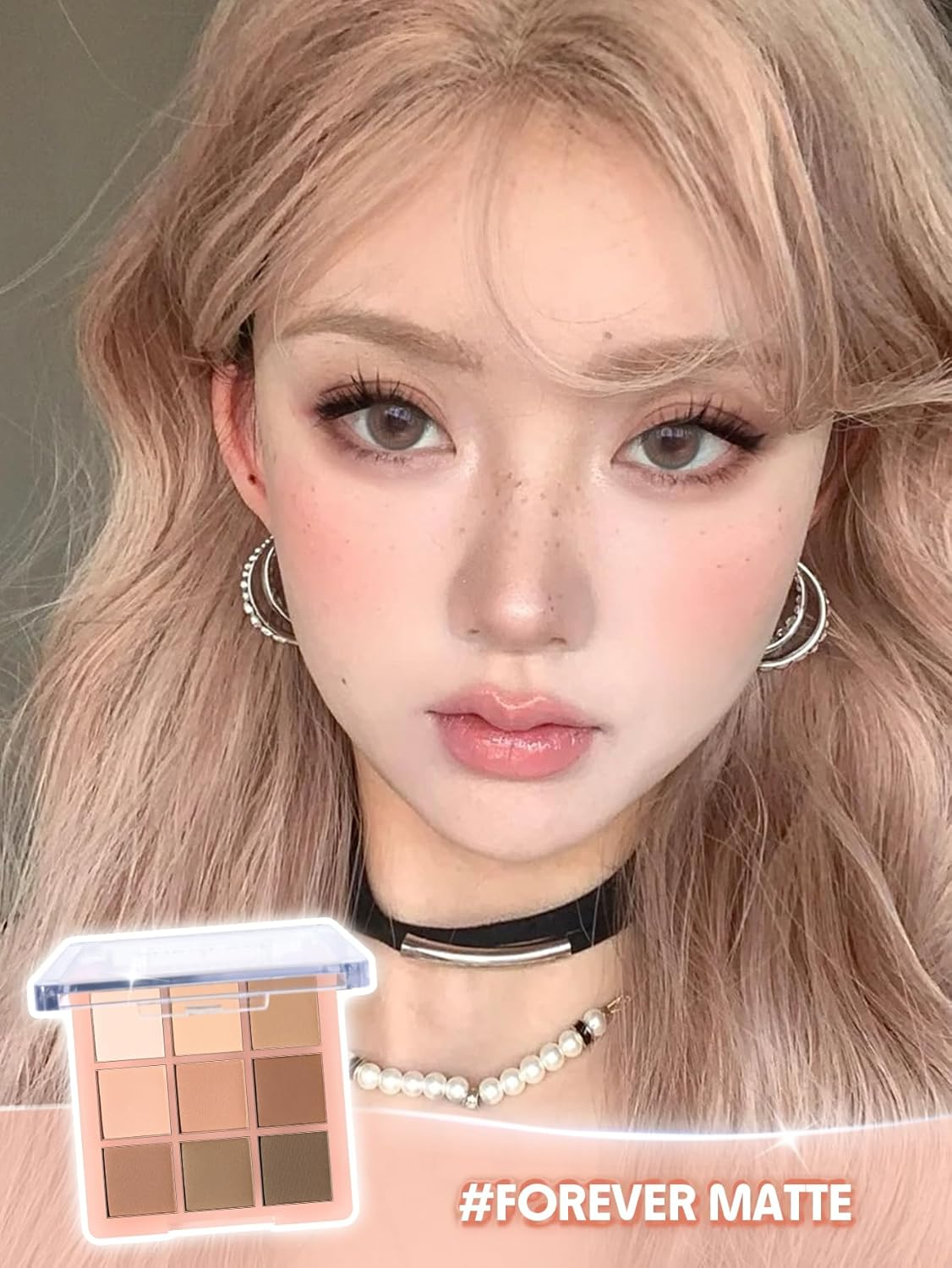 SHEGLAM Eyeshadow Palette 9-Color Ultra-Pigmented Shimmer & Matte Shades, Vegan & Cruelty-Free-Forever Matte - Cinnamon Spice image number 5