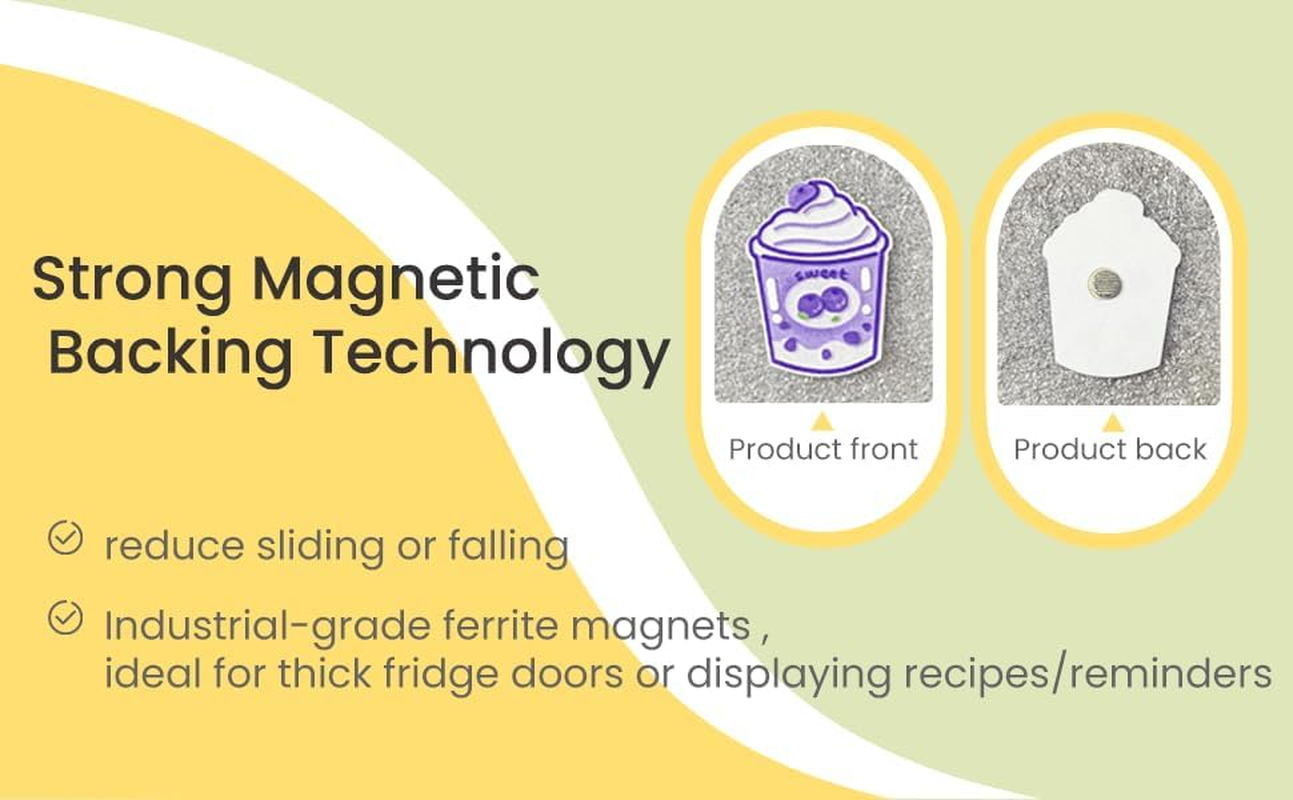 Myrtle 14-Pack Heavy Duty Fridgemagnets for Whiteboards,Lockerskitchens-Decorative Acrylicmagnetic Stickers with Vibrant(Office，Garage，Homepatternsdecor) image number 3