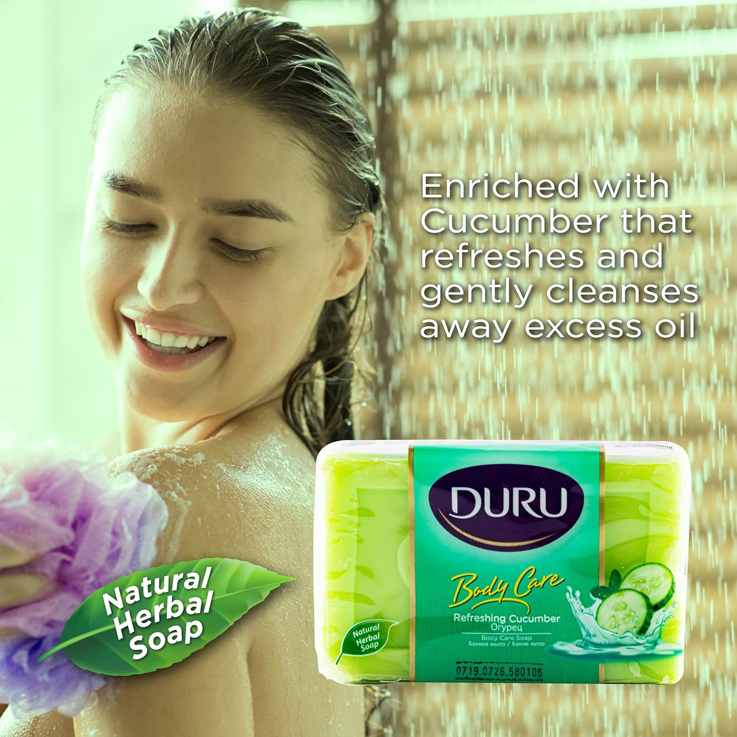 Duru Cucumber Body Bar Soap 140 G image number 2