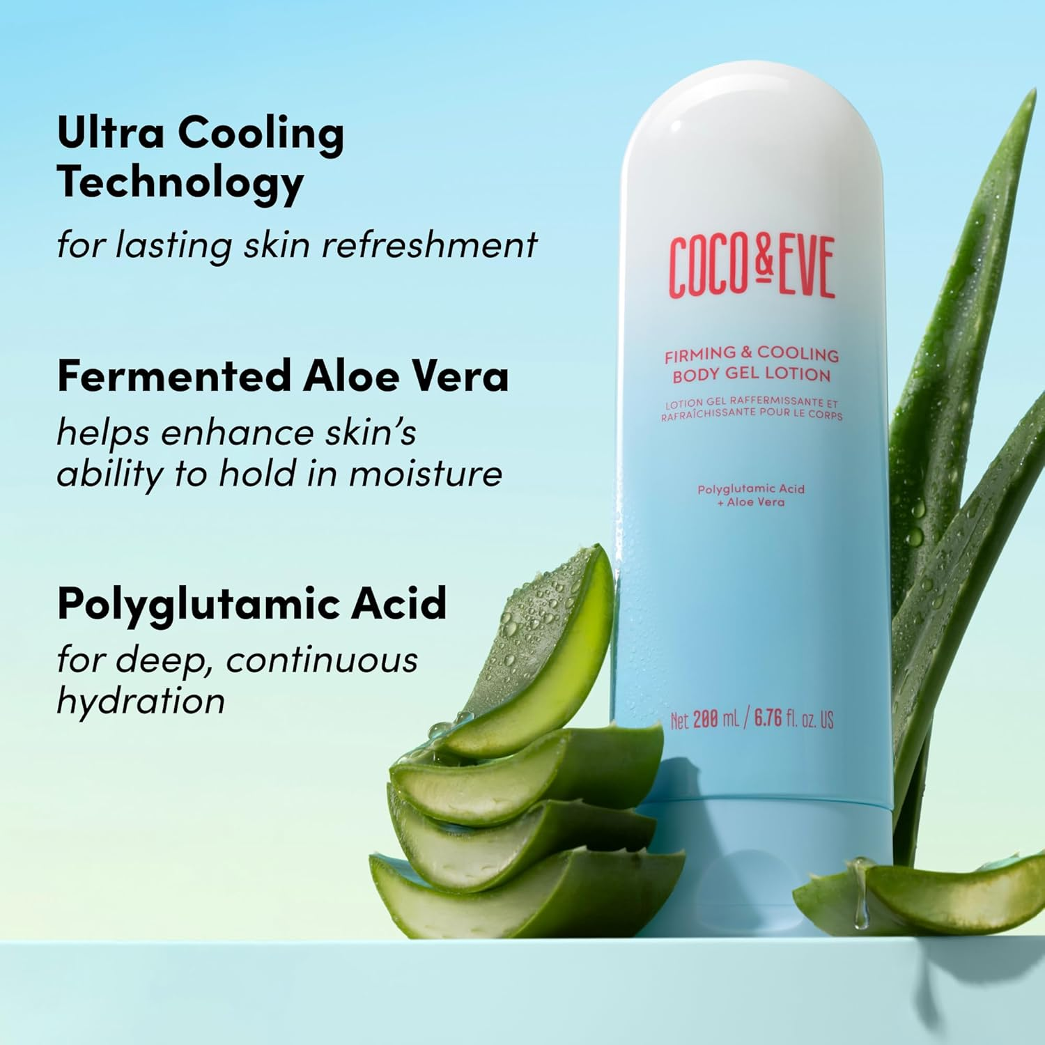 Coco & Eve Firming & Cooling Body Gel Lotion image number 3