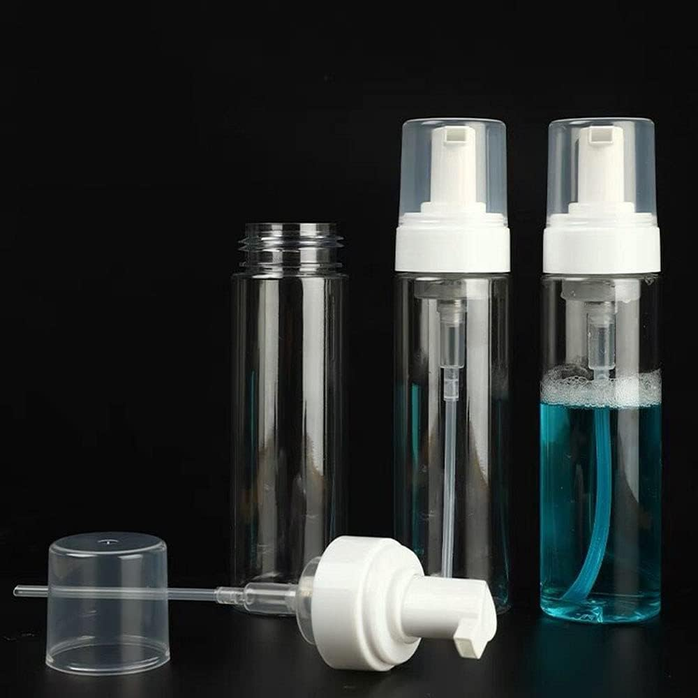 Foaming Dispenser 7Oz Transparent Empty Spray Bottles 2Pcs Plastic Foam Pump Travel Soap Portable Foam (200Ml) image number 3