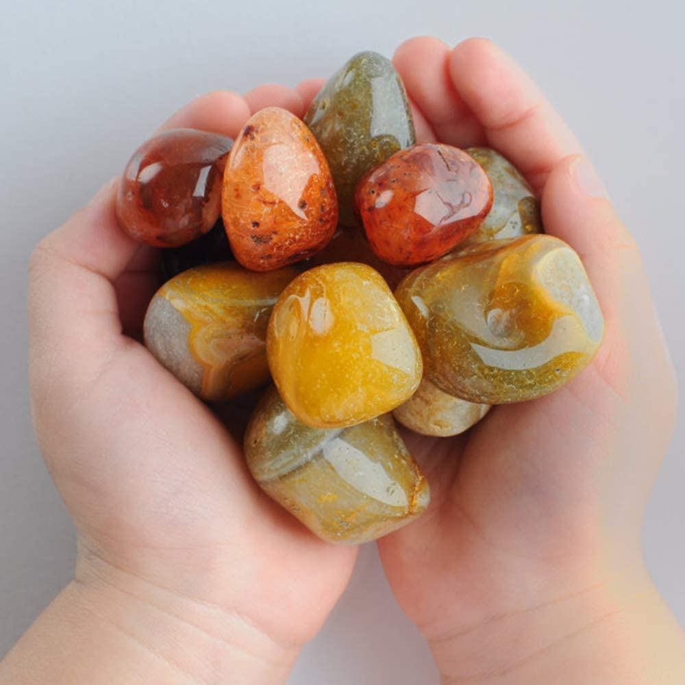 CAPKIT Rock Tumbler Refill Grit Media Kit, Stone Polisher (3.5 Pounds Polishing Grits + Poly Plastic Pellets), Compatible with Any Brand Tumbler, 5-Steps for Tumbling Stones image number 5