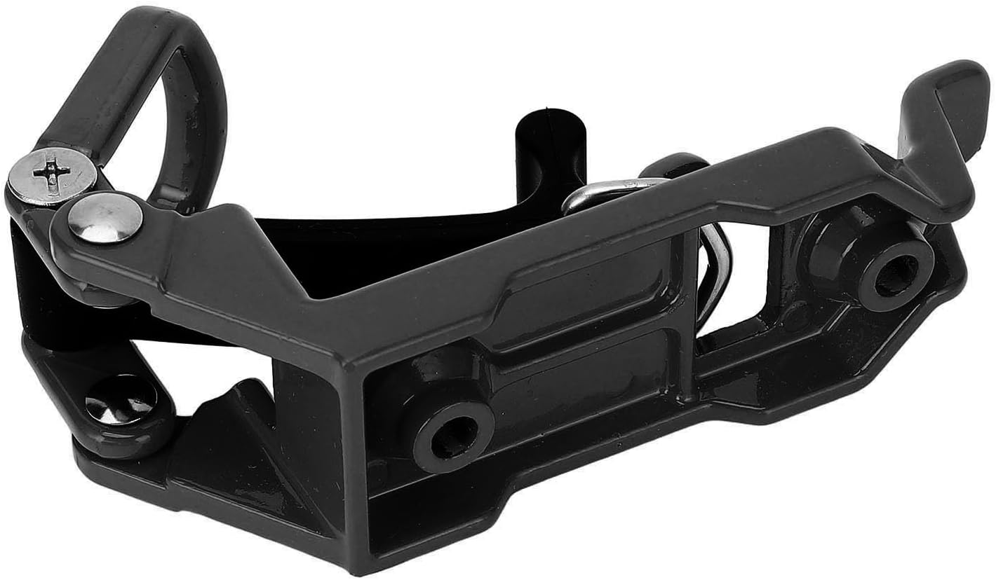 Roof Rack Shovel Mount Heavy Duty Metal Rubber Clamp Mounting Bracket for Boats Tool Storage (Black)