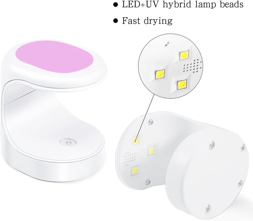 Nail Dryer Portable Mini 16W Uv Led Lamp Nail Dryer with USB Cable Gel Nail Polish Dryer for Easy and Fast Quick Dry DIY Nail Art Travel Use Nail Lamp image number 4