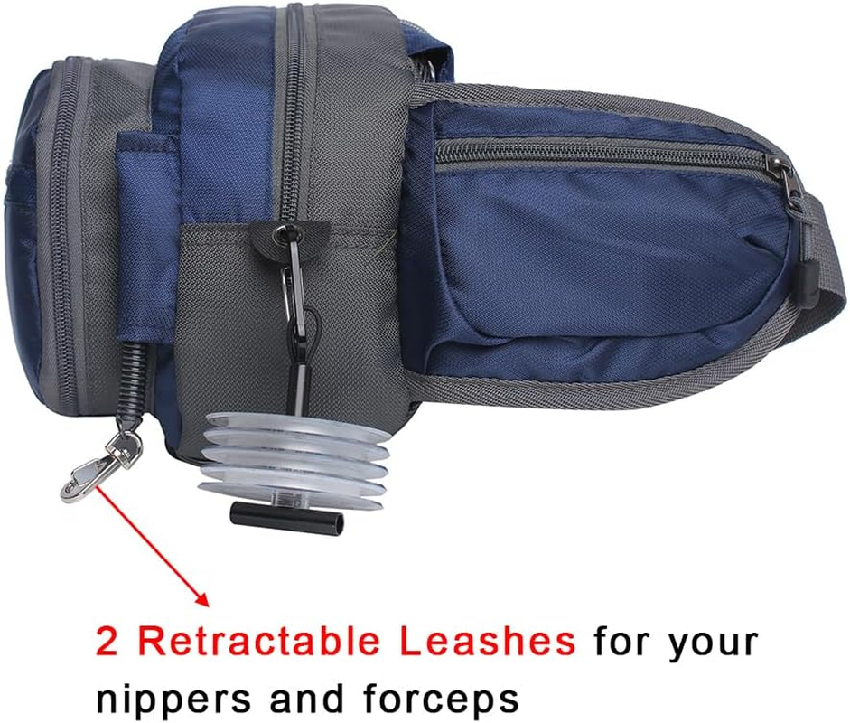 Raprance Fly Fishing Waist Pack with Adjustable Waist Strap, Multi Pocket Fall River Fishing Chest Pack image number 6
