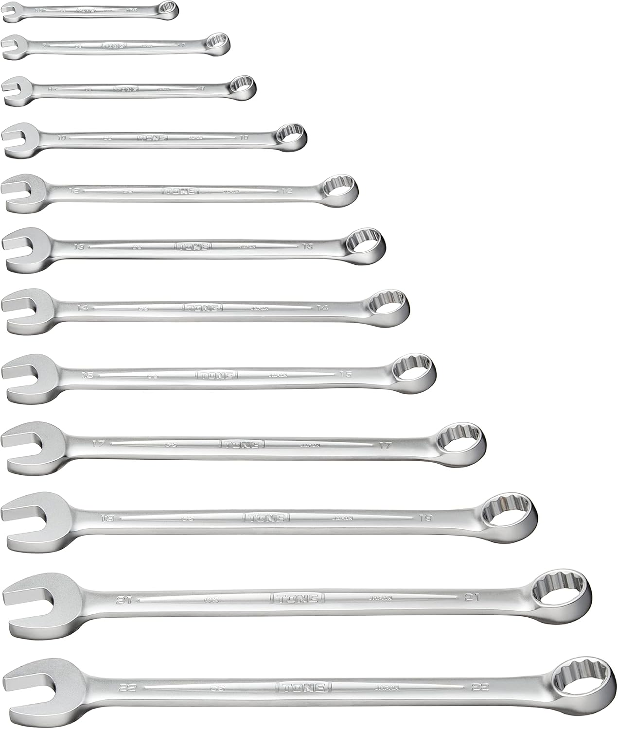 Tone CS120C Combination Spanner Set, Includes 12 Pieces image number 5
