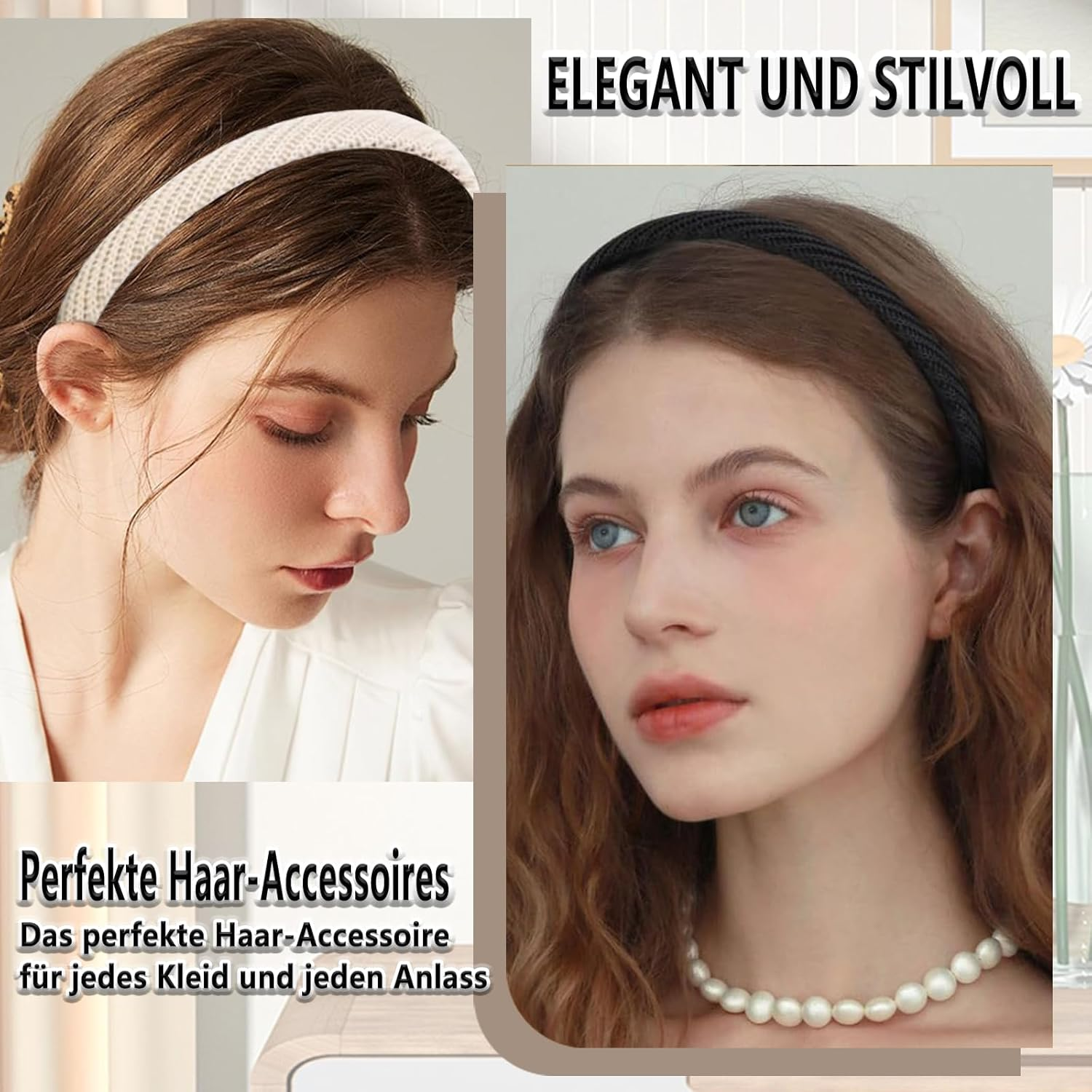 Whaleo Set of 4 Women'S Headband Women'S Costume Headband Hair Accessories Hair Band Thin Slim