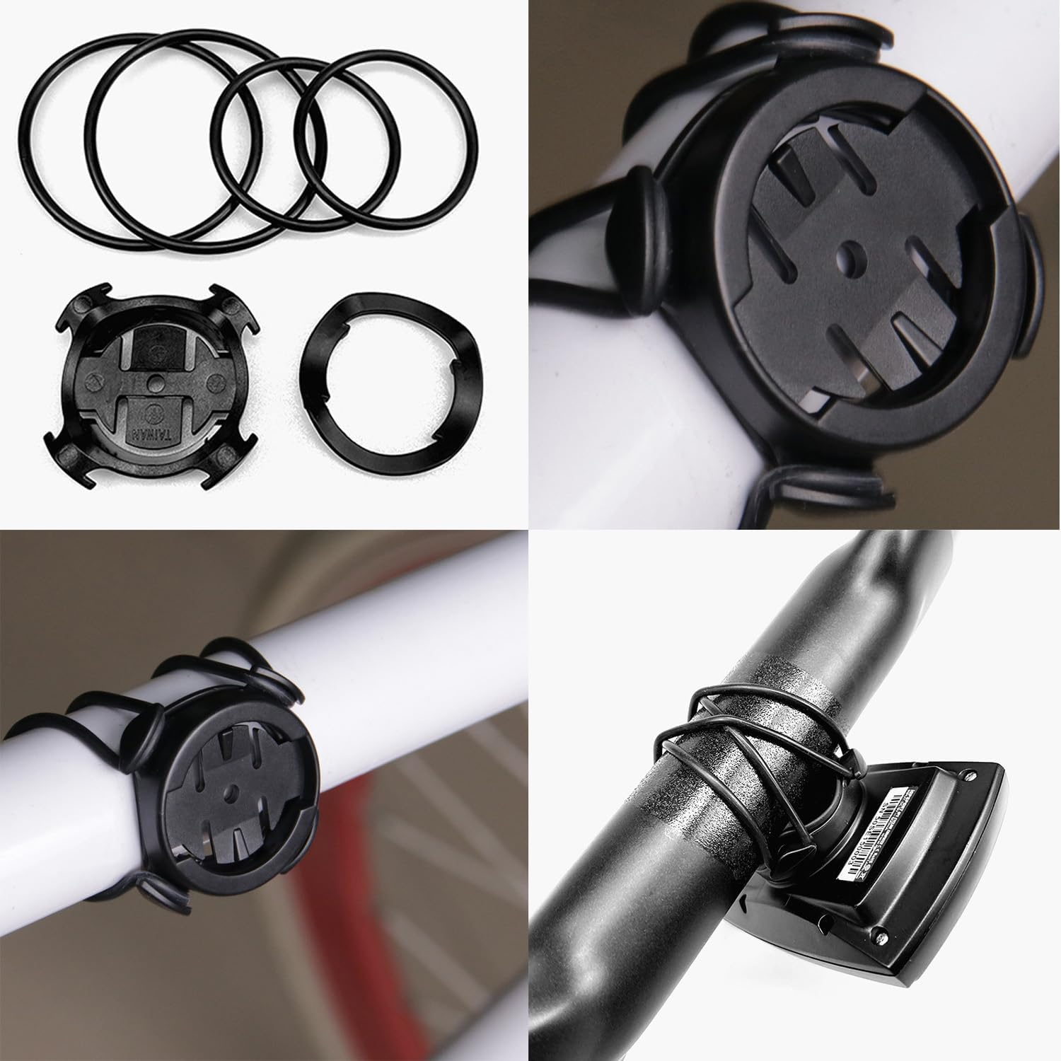 2 Sets Quarter-Turn Bike Mount Kit Compatible with Garmin Edge/Plus/Explore/Touring/Xoss G/G+ Cycling Mount Quarter Turn Edge GPS Computer Bracket Bicycle Extended Mount MTB Accessories image number 6