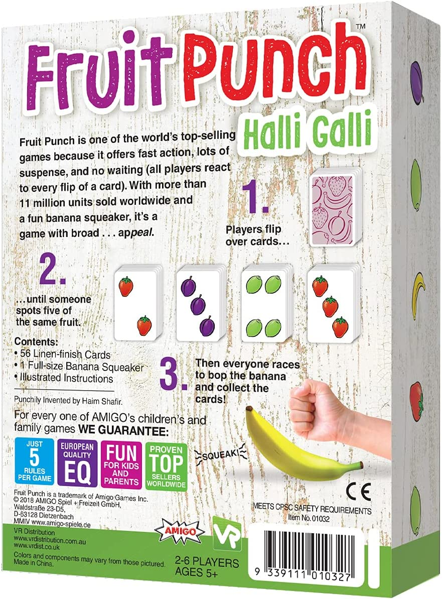 VR Games 61155 Fruit Punch Halli Galli Card Game