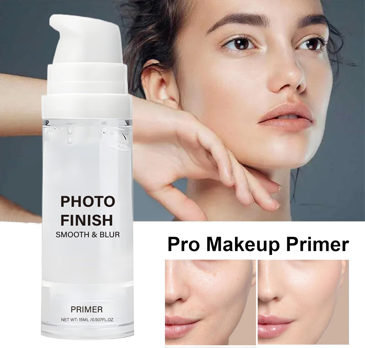 Primer for Face before Makeup - 15Ml Nourishing Matte Face Primer | Brighten up Liquid, Light Coverage Concealer for Shine & Smoothing, Most Skin Types image number 3