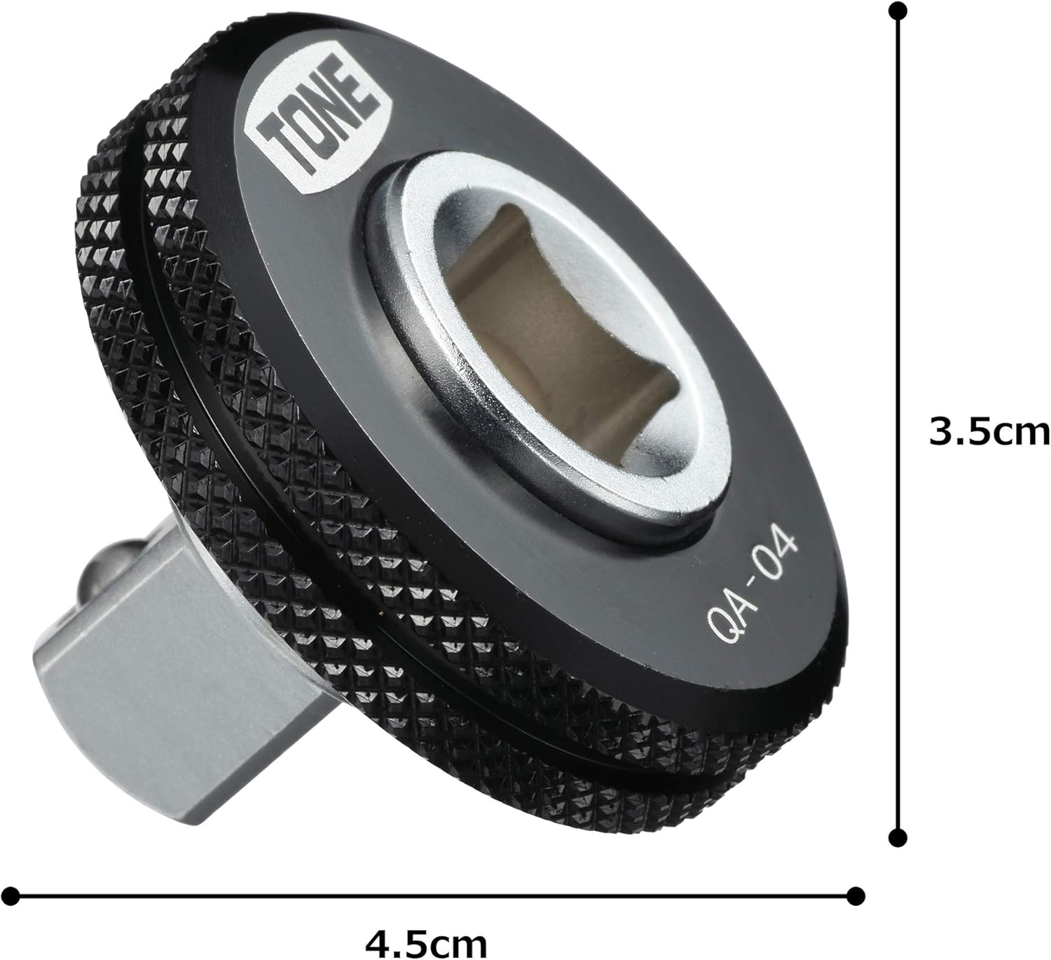 TONE QA-04 Quick Adapter, 1/2 Inch (12.7 Mm) Drive-In Angle, Black