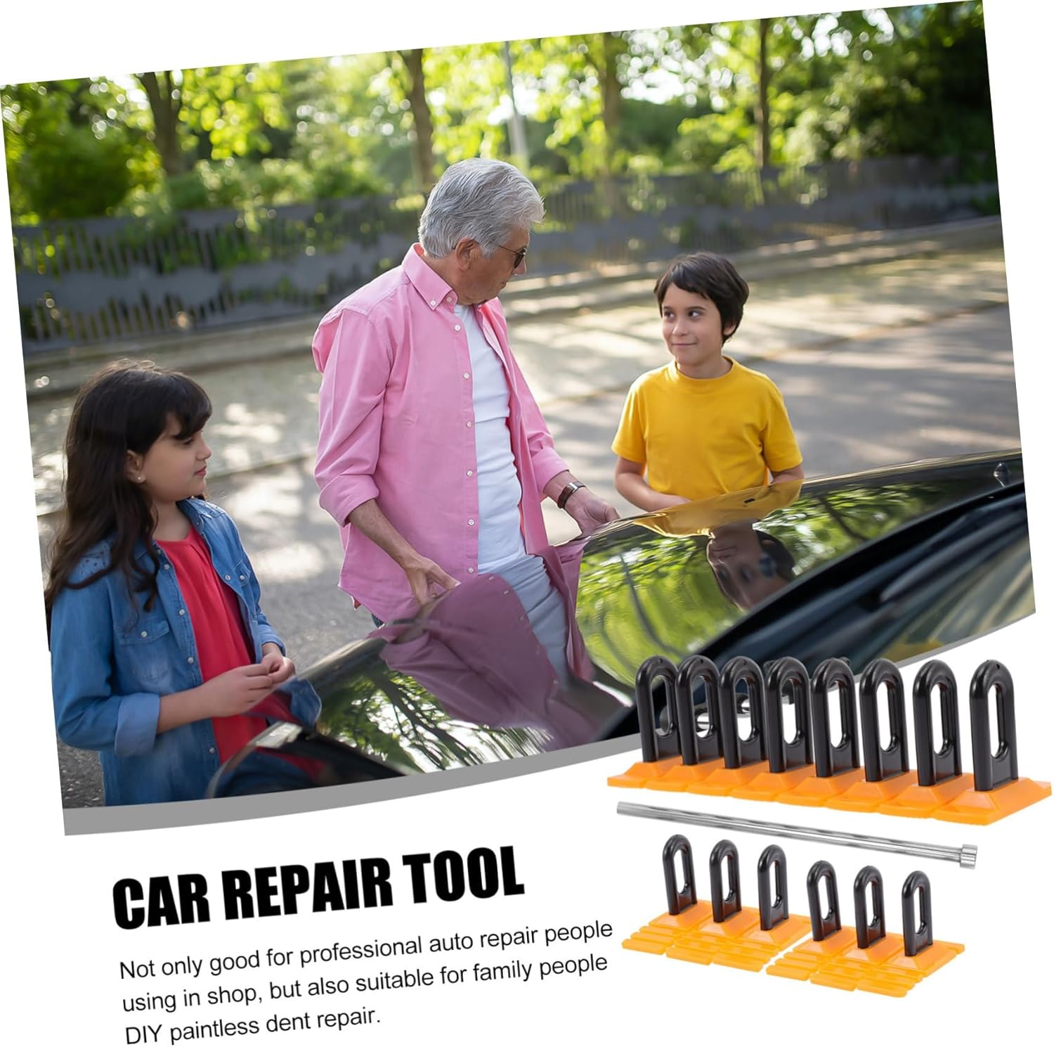 Ciieeo Repair Tool for Car Body Dent Removal Paintless Dent Puller Glue Tabs Equipment image number 4