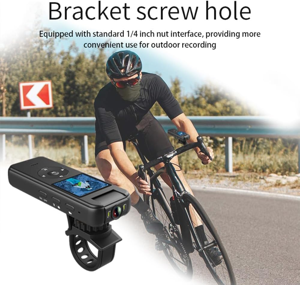 LAPOOH 4K Wifi Body Camera with Audio and Video Recording Wearable Body Cam Mini Clip-On Camera Camcorder with 180&deg; Rotatable Lens LED Fill Lights Speaker Magnetic Back Clip Stand for Law image number 1