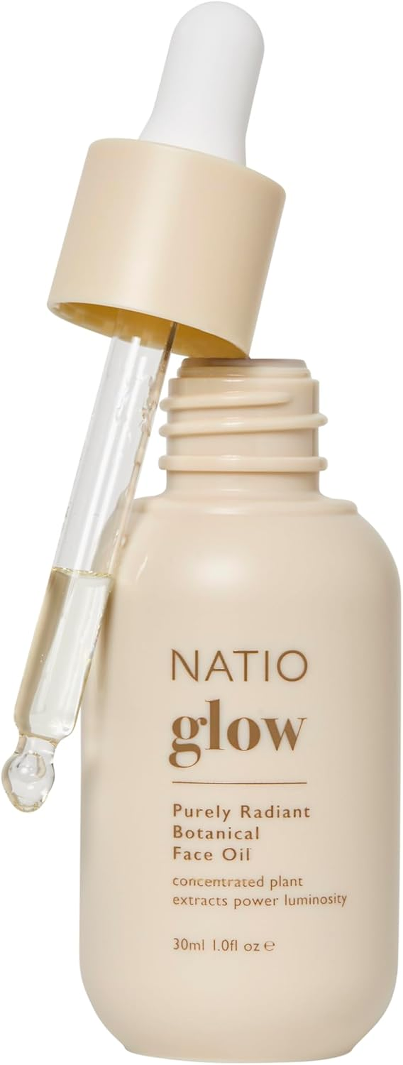 Natio Australia Glow Purely Radiant Botanical Face Oil - Hydrating and Nourishing Face Oil - Clinically Tested & Fragrance Free - Sweet Almond Oil, Jojoba Oil, Roehip, Squalane, Vitamin E, Kakadu Plum & Pomegranate - Vegan Friendly & Made in Australia image number 3