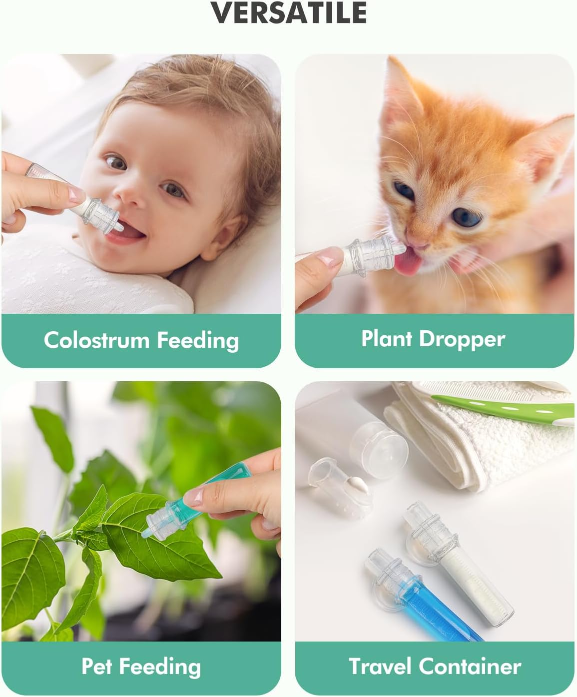 Dearlomum Colostrum Collector Kit Breast Milk Collector 6Ml/12Pcs,Reusable, Heat & Freezer Resistant, Bpa-Free with Cotton Cloth Wipe, Storage Case, Cleaning Brush image number 6